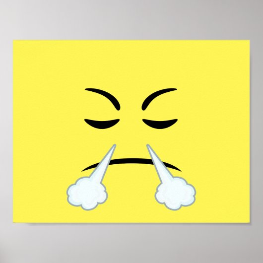 Steaming Emoji Poster (Voorkant)