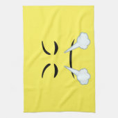 Steaming Emoji Theedoek (Verticaal)