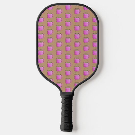 Steaming koffie alsjeblieft Pickleball Paddle (Achterkant)
