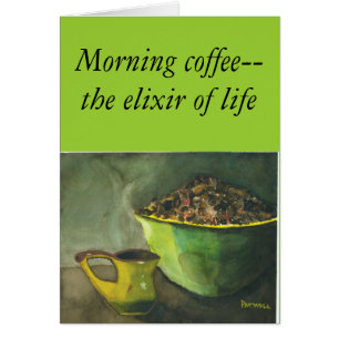 Steaming Morning Cup Koffee Bowl-koffiebonen