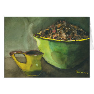 Steaming Morning Cup Koffee Bowl-koffiebonen