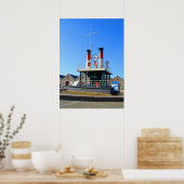 Steamklok in St Helier, Jersey Poster (Keuken)