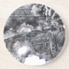 Steammotoren Trainen HDR-foto Zandsteen Onderzetter