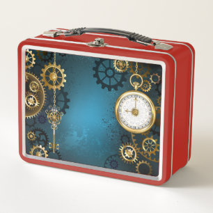 Steampun turquoise Achtergrond met tandwielen