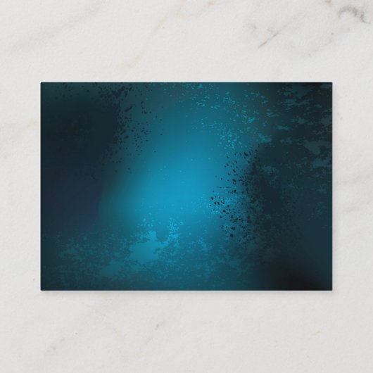 Steampun turquoise Achtergrond met tandwielen Aanbevelingskaartje (Achterkant)