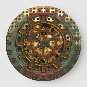Steampunk 11A Afbeelding Opties Wandklok Grote Klok