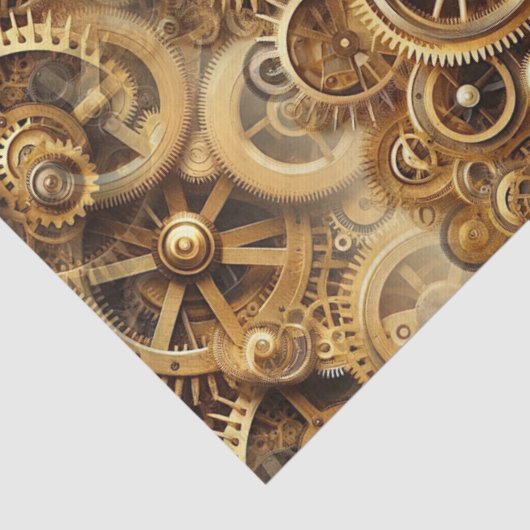 Steampunk 27A1 Weefseldocument Tissuepapier (Detail)