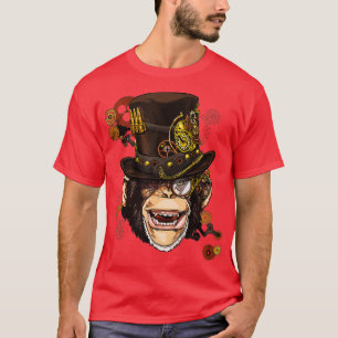 Steampunk-aap Steampunk-overzichten voor vrouwen e T-shirt