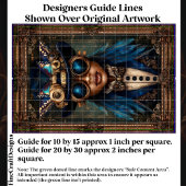 Steampunk Afro-Amerikaanse Vrouw CM7 Decoupage Tissuepapier