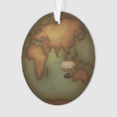 Steampunk Air Travel Carte néo-victorienne de l'Es (devant)