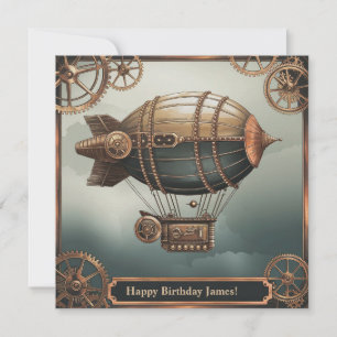 Steampunk Airship Adventure Design Kaart
