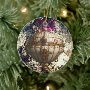 Steampunk Airship Ornament - Whimsical Heights