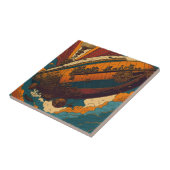 SteamPunk Airship Tegeltje (Zijkant)