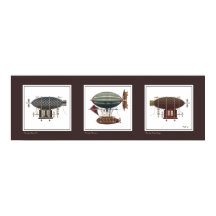 Steampunk Airship Trio van Fantasy Dirigibles