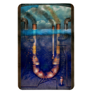 Steampunk - Alfabet - U is voor Onderwater Utopie Magneet