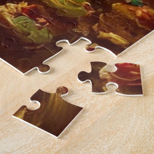 Steampunk Alice en Cupcakes AI Generated Art Legpuzzel (Zijkant)