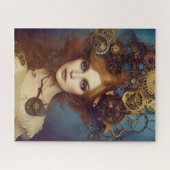 Steampunk Alice Stunning Fantasy Portret Legpuzzel (Horizontaal)