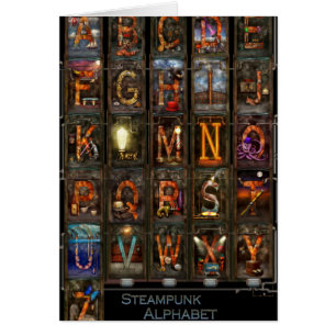 Steampunk - alphabet - alphabet complet