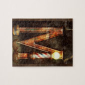 Steampunk - Alphabet - M is voor Mustache Legpuzzel (Horizontaal)