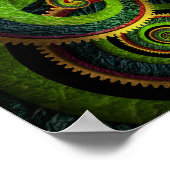 Steampunk -  als pauw poster (Hoek)