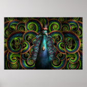 Steampunk -  als pauw poster (Voorkant)