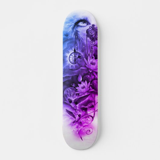 Steampunk Angel Deck Skateboard (Voorkant)