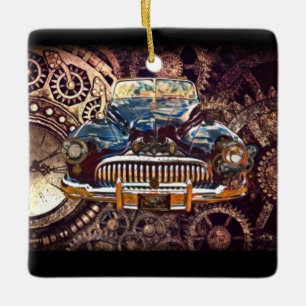 Steampunk Antiek Buick Keramisch Ornament