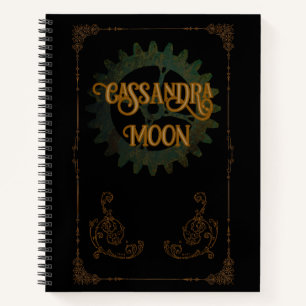 Steampunk Antiek gepersonaliseerd Notitieboek