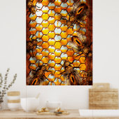 Steampunk - Apiary - De korf Poster (Keuken)