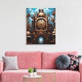 Steampunk Art Canvas Art Afdruk (Insitu (Woonkamer))
