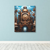 Steampunk Art Canvas Art Afdruk (Insitu (Houten vloer))
