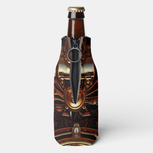 Steampunk Art-flessenkoeler Flesjeskoeler (Fles Achterkant)