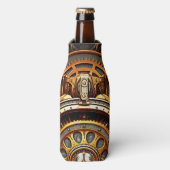Steampunk Art-flessenkoeler Flesjeskoeler (Fles Voorkant)