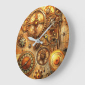 Steampunk Art Wall-klok Grote Klok (Hoek)