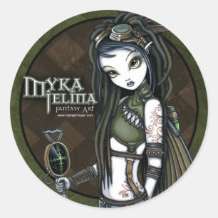 Steampunk Aviatrix Fairy Stickers