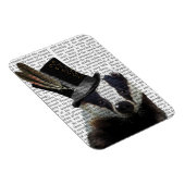 Steampunk Badger in Top Hat Magneet (Rechterzijde)