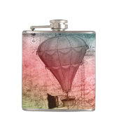 Steampunk Ballon Schets Drinkfles Heupfles (Voorkant)