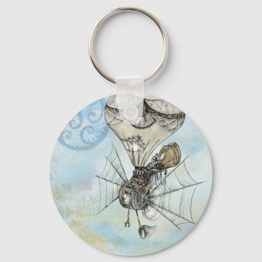 steampunk ballon sleutelhanger (Voorkant)