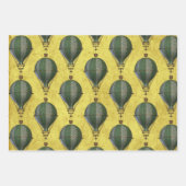 Steampunk-ballon Trio Inpakpapier Vel (Voorkant)