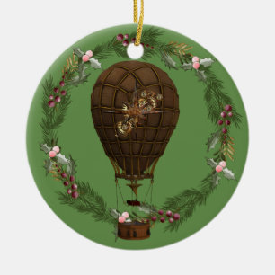 Steampunk-ballon & Wreater  Keramisch Ornament