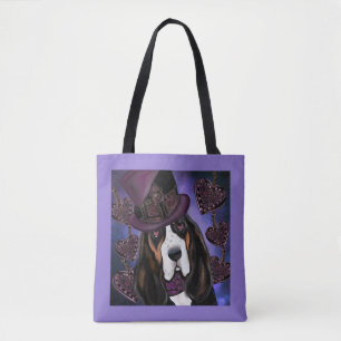 STEAMPUNK Basset Hound Draagtas