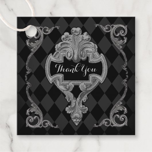 Steampunk Bedankt Bedankjes Labels (Voorkant)