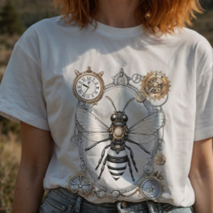 Steampunk Bee Insect Honing Bijen Keeper T-shirt