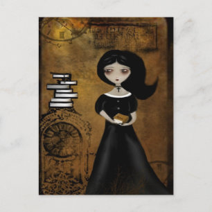 Steampunk Bibliophile Briefkaart