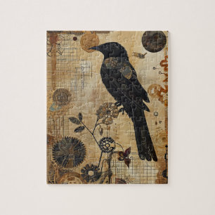 Steampunk Bird Art Small Legpuzzel