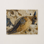 Steampunk Bird Art Small Legpuzzel (Horizontaal)