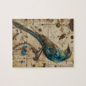 Steampunk Bird Art Small Legpuzzel (Horizontaal)