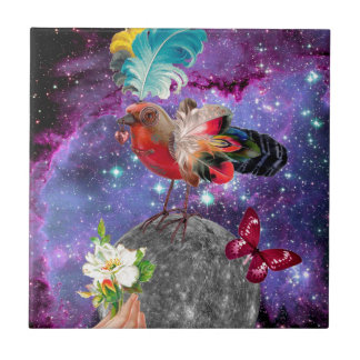 Steampunk Bird Tegeltje