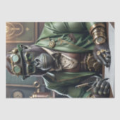 Steampunk Black Gorilla big boss Tissuepapier (Voorkant)