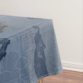 Steampunk blauwe  afdruk tafelkleed (Voorbeeld)
